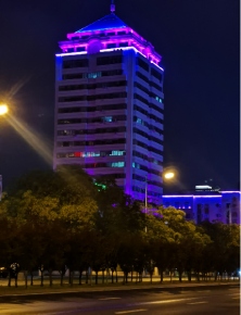 威(wei)海衞(wei)生大廈亱景亮化